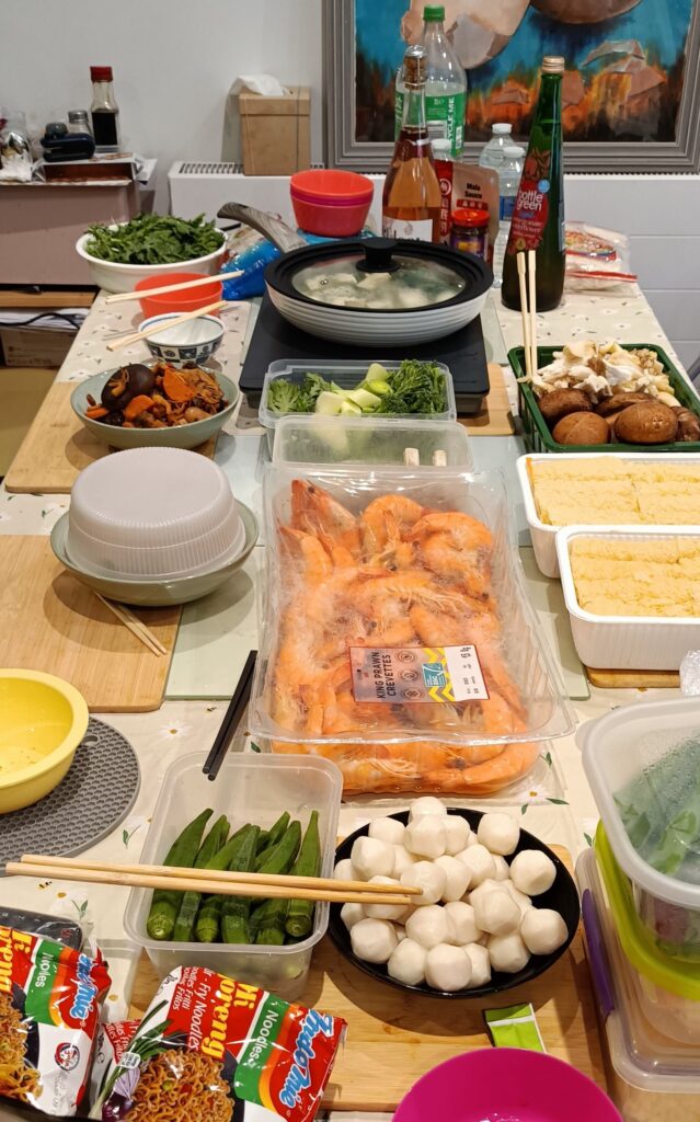 Hotpot Dinner with group members